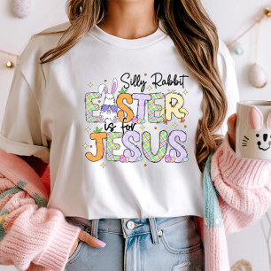 Camiseta La Pascua de la Conejo Silencioso es para Jesús; P
