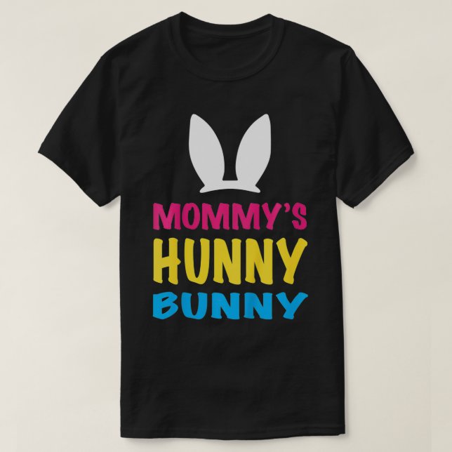 Camiseta La Pascua de los conejitos de la mamá de los niños (Diseño del anverso)