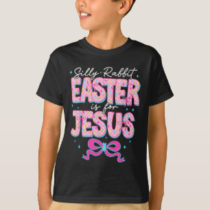 Camiseta La Pascua De Rabbit Silenciosa Es Para Jesús Chris