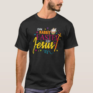 Camiseta La Pascua de Rabbit Silenciosa es para Jesús Cstum