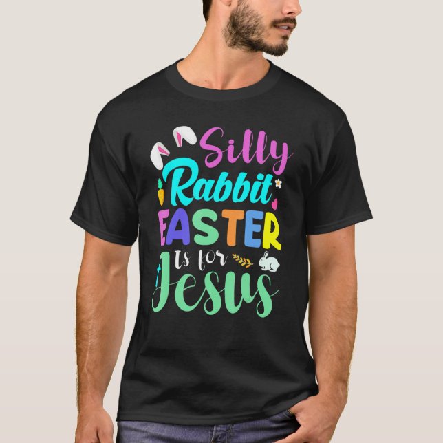 Camiseta La Pascua De Rabbit Silenciosa Es Para Jesús Diver (Anverso)