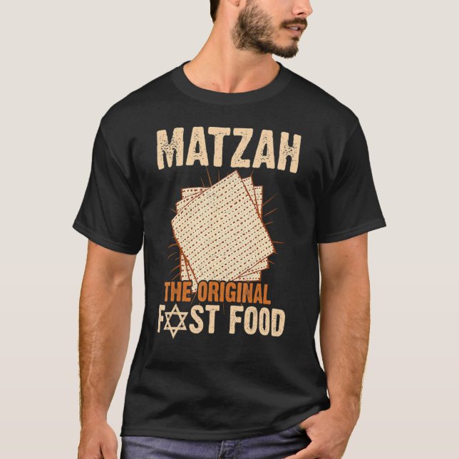 Camiseta La Pascua Matzah El Residuo De Comida Rápida Origi (Anverso)