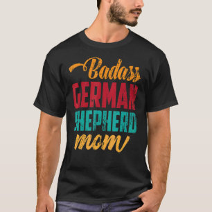 Camiseta La pastora alemana Mascota dueña de perro Retro Ge