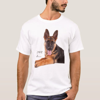 Camiseta La pastora alemana Shepard Dog Mom Dad Love Mascot