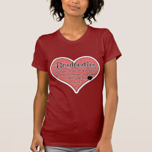 Camiseta La pata de Bordoodle imprime humor del perro
