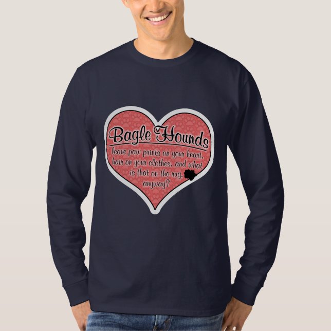 Camiseta La pata del perro de Bagle imprime humor del perro (Anverso)