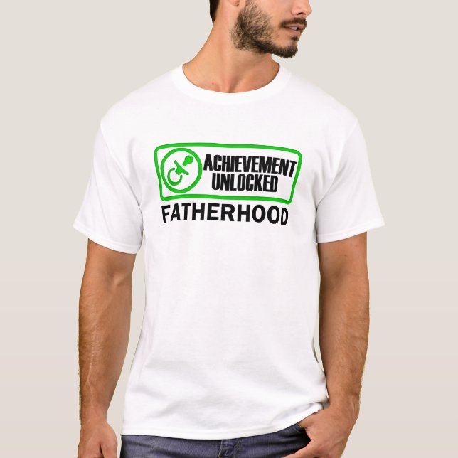 Camiseta La paternidad, logro abrió al papá divertido del (Anverso)