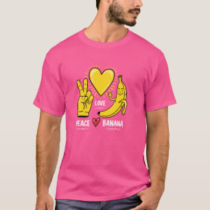 Camiseta La Paz Ama Los Plátanos, El Fresco Amante De La Fr