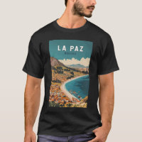 La Paz Bolivia Ilustracion Viaje Arte Vintage