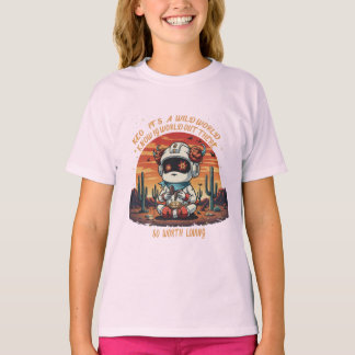 Camiseta La paz cósmica en un mundo salvaje