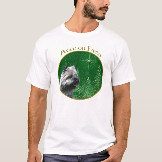 Camiseta La paz de Cairn Terrier (Anverso)