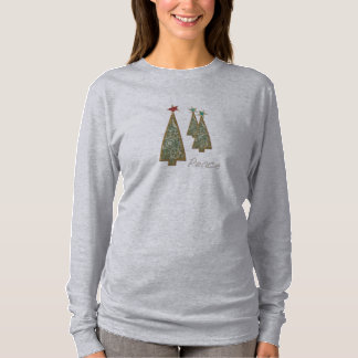 Camiseta La paz de los árboles de Navidad