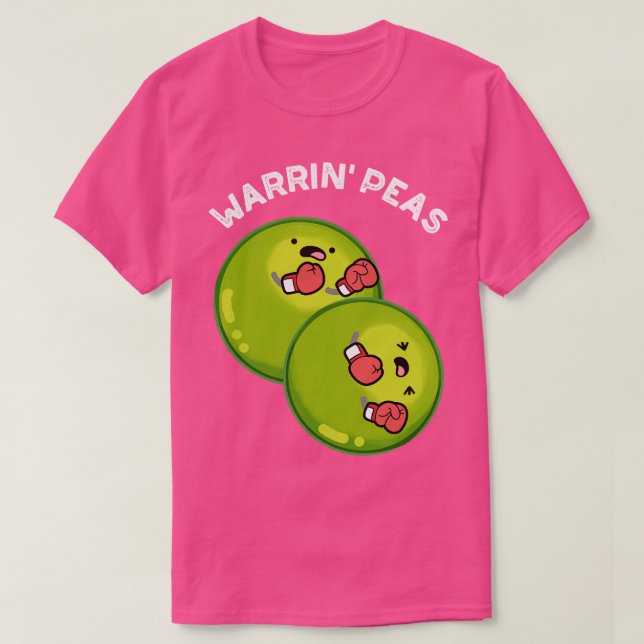 Camiseta La paz de Warrin es divertida, Pea Puns (Diseño del anverso)