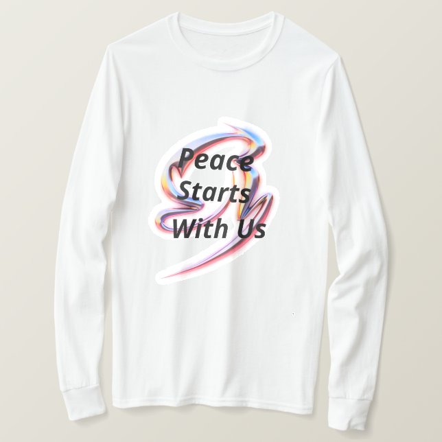 Camiseta La Paz Empieza Con Nosotros (Anverso del diseño)