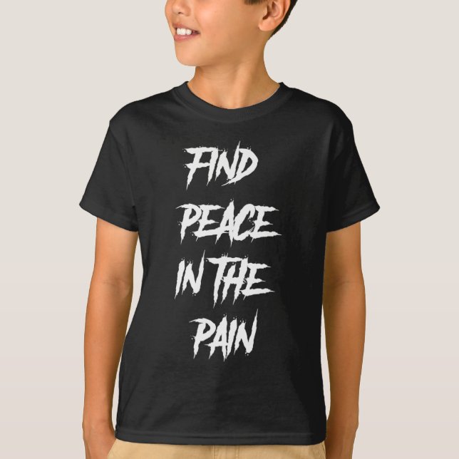 Camiseta La Paz En El Dolor La Conciencia Sobre El Suicidio (Anverso)