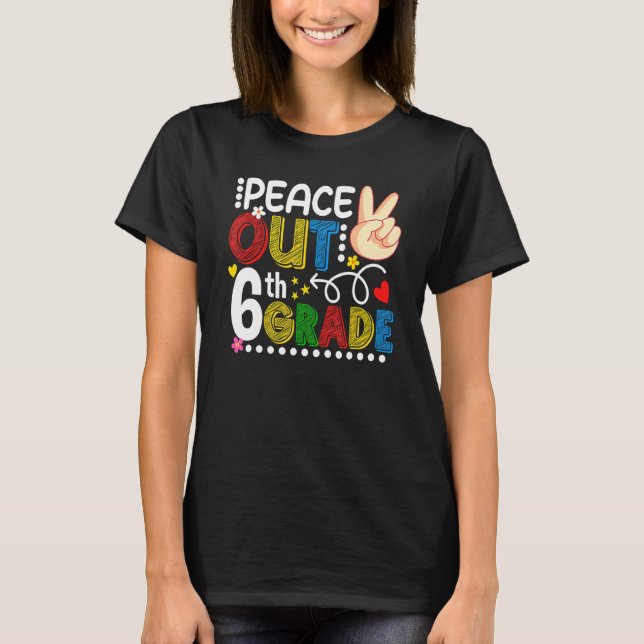 Camiseta La Paz En El Último Día Del Estudiante De 6º Grado (Anverso)