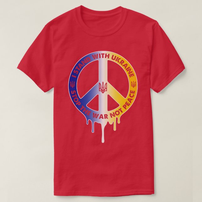Camiseta La Paz En Ucrania (Diseño del anverso)