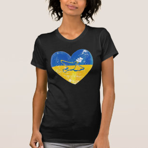 Camiseta La paz en Ucrania ama la bandera de Ucrania
