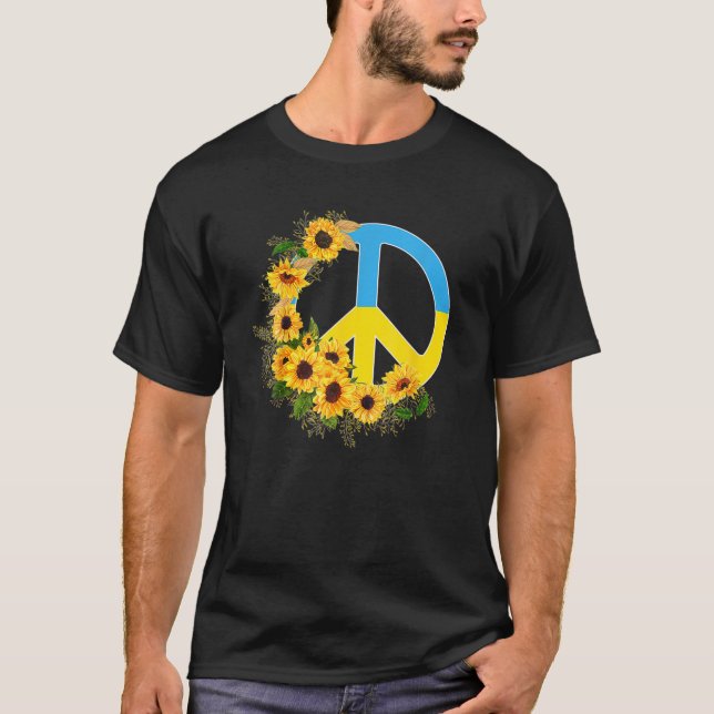 Camiseta La Paz En Ucrania Apoya Al Reino Unido (Anverso)