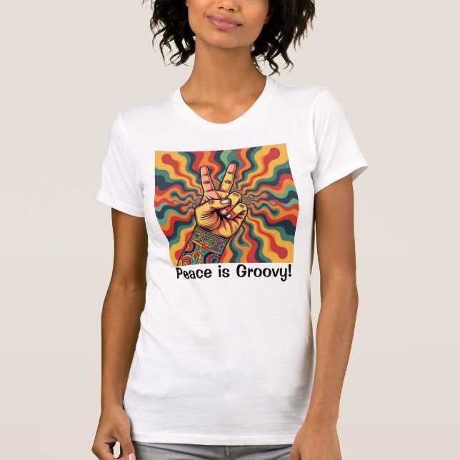 Camiseta ¡La paz es Groovy! - (Anverso)