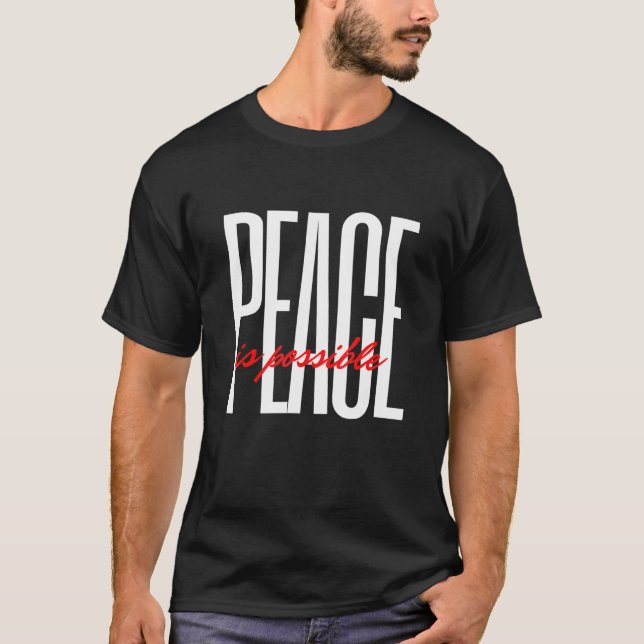 Camiseta La paz es posible (Anverso)