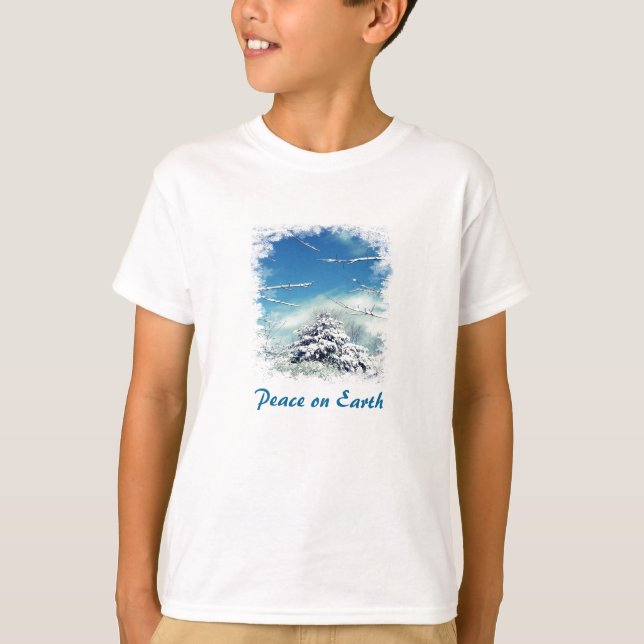 Camiseta La paz infantil en la Tierra (Anverso)