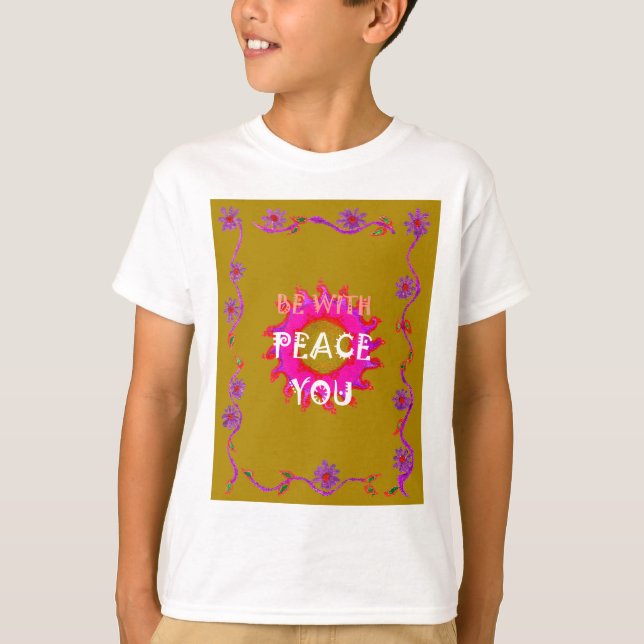 Camiseta La Paz inspiradora Sea Con El Vector Diseño Arte (Anverso)