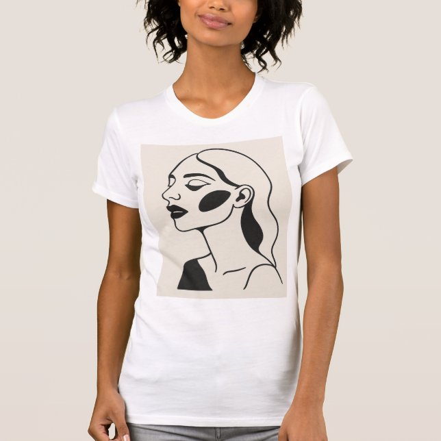 Camiseta La paz interior de una mujer ilumina un mundo caót (Anverso)
