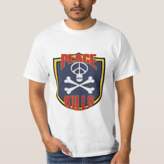 Camiseta La paz mata al remiendo militar