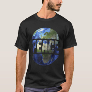 Camiseta La paz mundial en la Tierra Consciente Humanidad E
