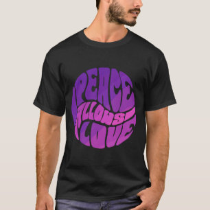 Camiseta La Paz Permite Amor Positivo Dulce Amor Yoga Retro