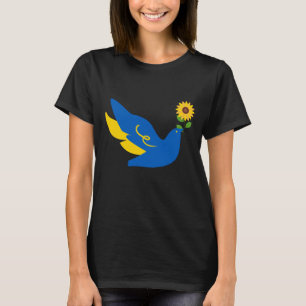 Camiseta La paz se apodera del girasol Ucrania - Pónganse d