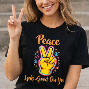 Camiseta La paz te sienta bien – Gráfico de Vibraciones Pos