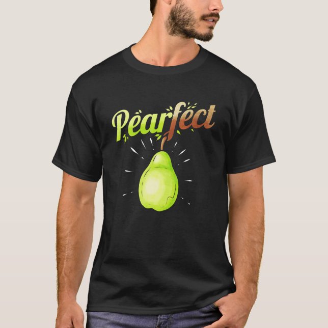 Camiseta La Pear Es Perfecta Para Vitaminas Vegetarias Y V (Anverso)
