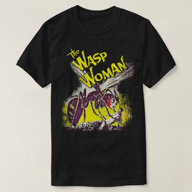 Camiseta La película clásica del horror de la mujer de Wasp (Diseño del anverso)