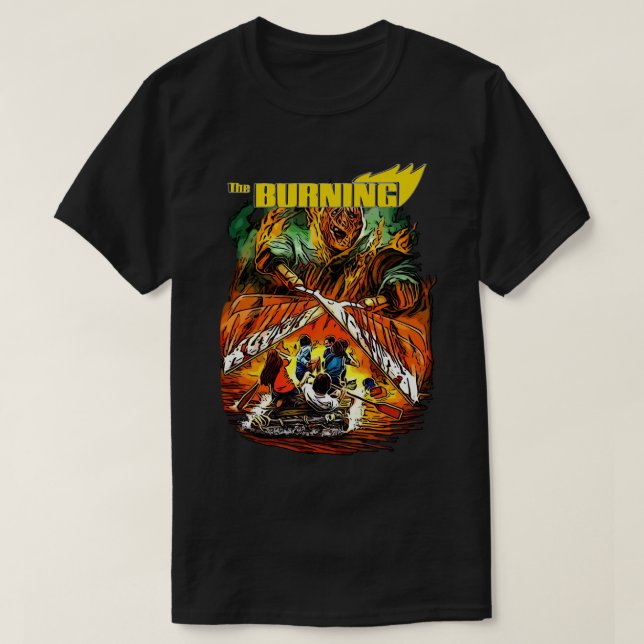 Camiseta La película del horror en llamas  (Diseño del anverso)