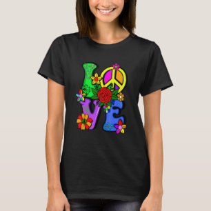 Camiseta La película retro 60 de 70: Poder floral Hippy Gro