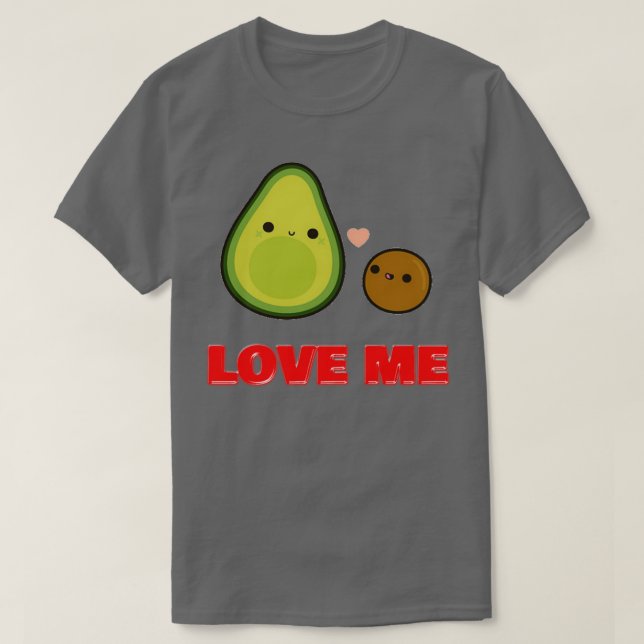 Camiseta la pelota de aguacate me quiere (Diseño del anverso)