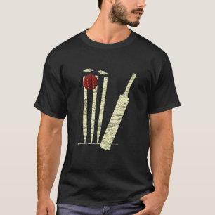 Camiseta La pelota de cricket se agita en la bolera del jug