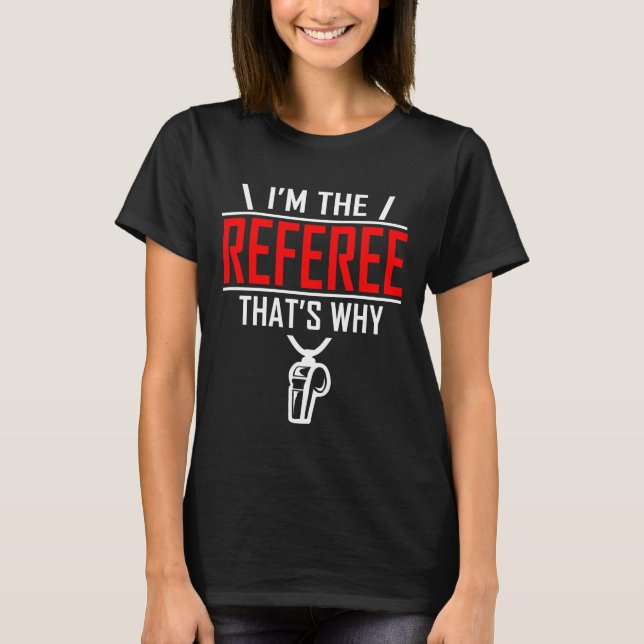 Camiseta La pena por los juegos deportivos para árbitros de (Anverso)