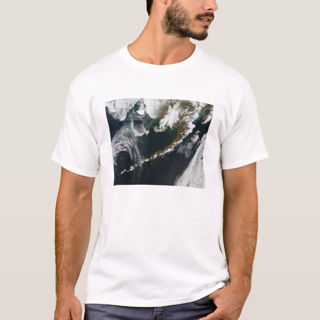 Camiseta La península de Alaska y las islas Aleutianas (Anverso)