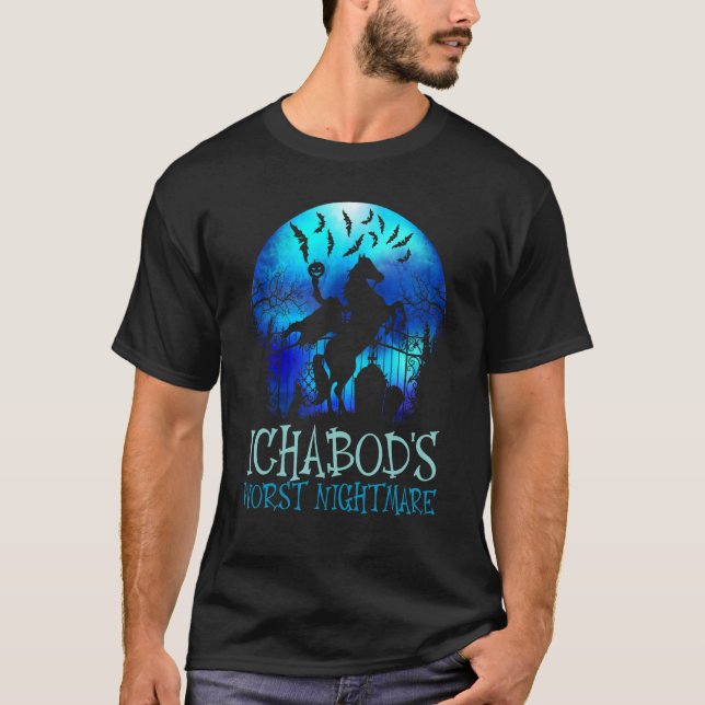 Camiseta La peor pesadilla de Ichabod, Hallo de jinete sin  (Anverso)