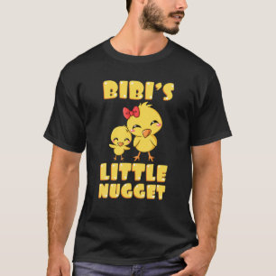 Camiseta La pequeña abuela amante del pollo con nugget de B