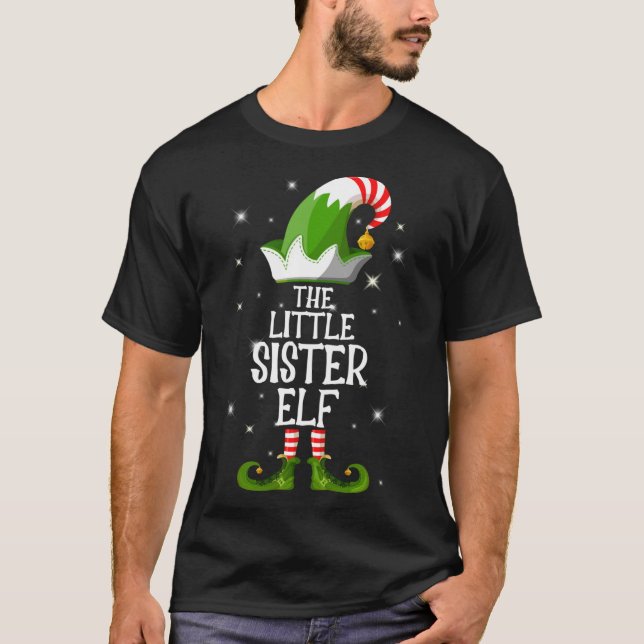 Camiseta La pequeña hermana mayor que comparte Navidades (Anverso)