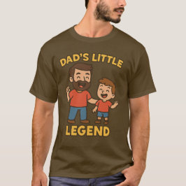 Camiseta La pequeña leyenda de papá, padre e hijo, a juego 