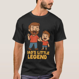 Camiseta La pequeña leyenda de papá, padre encantador y Per