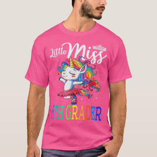 Camiseta La Pequeña Miss 5 Grader Unicornio Primer Día De L