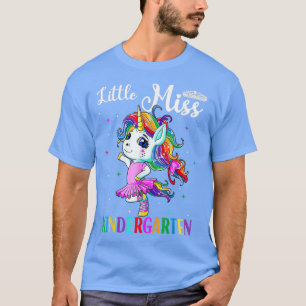 Camiseta La pequeña Miss Kindergarten se vuelve graciosa co