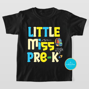 Camiseta La pequeña Miss Pre-K vuelve a la escuela