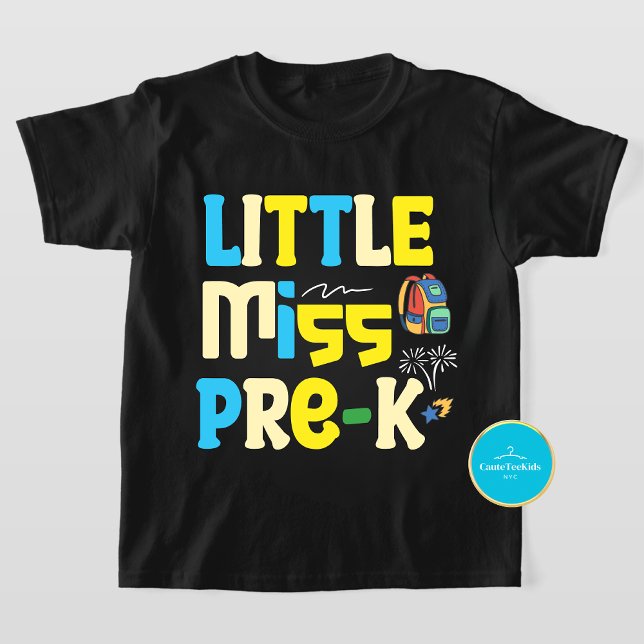 Camiseta La pequeña Miss Pre-K vuelve a la escuela (Subido por el creador)
